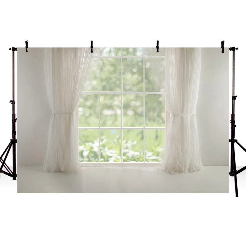 Mehofond Photography Background White Curtain Interior French Windows Birthday Wedding Living Room Decor Backdrop Photo Studio