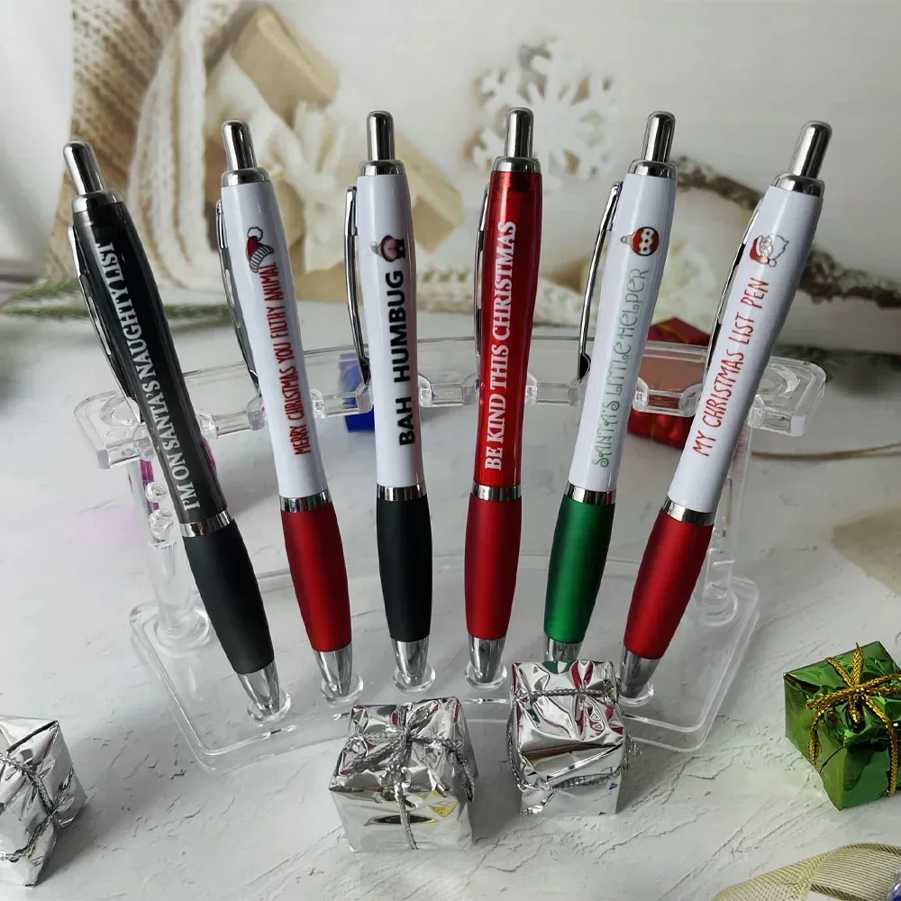 High quality and exquisite gourd pens 6-pin ballpoint pen set interesting copywriting Christmas ballpoint pen set