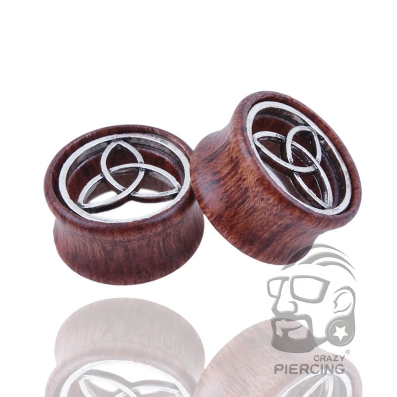 1Pair 8-20mm Organic Saddle Ear Gauges Tree of Life Wood Flesh Ear Plugs and Tunnels Piercing Jewelry For Men Women Expanders