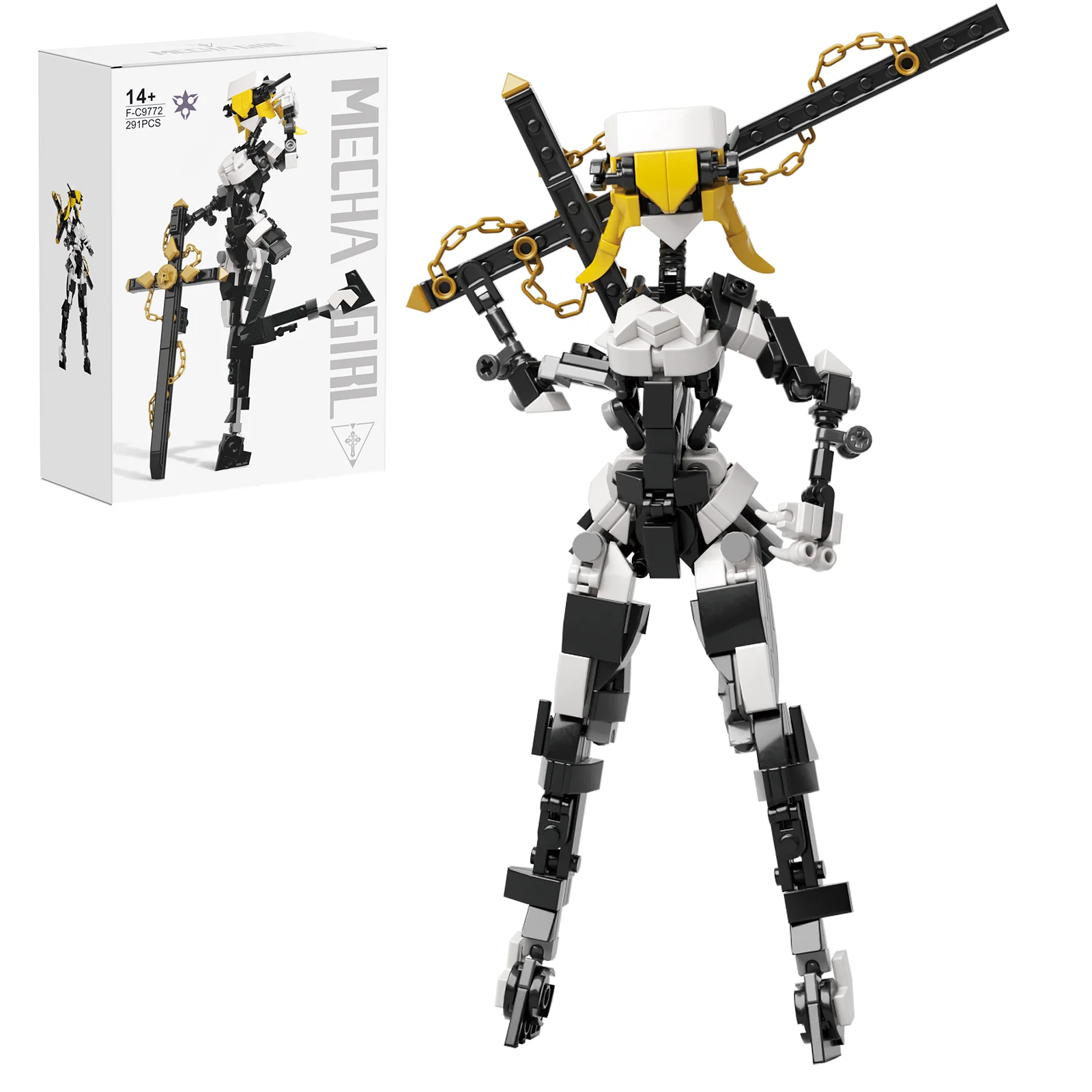 

Новинка, MOC Mech, сексуальная девушка, робот, кролик, девушка, Строительные кирпичи, костюм для девочек, игрушки в форме воинов с коробкой для детей, подарки