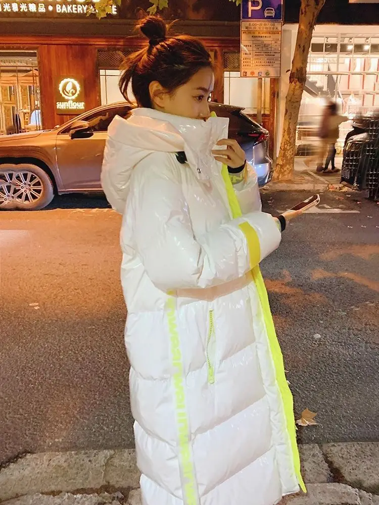 2026 겨울 여성용 다운 재킷 루즈핏 출퇴근용 후드 방풍 방수 다운 재킷