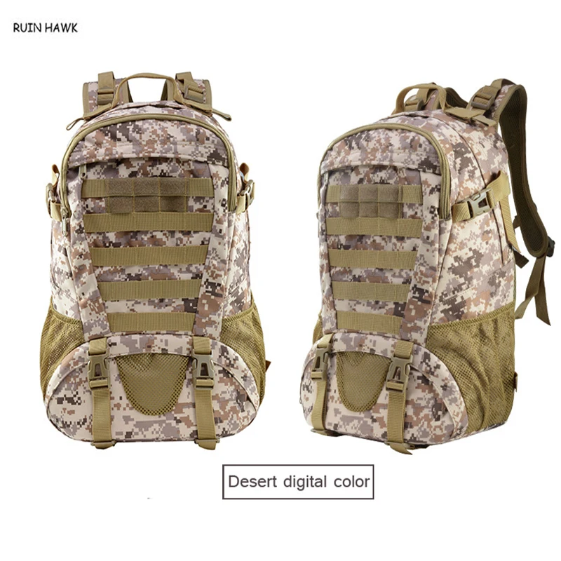 Outdoor Sport Shoulder Backpack Men Hiking Climbing Survival Rucksack Camouflage Military Tactical Backpack About 25L