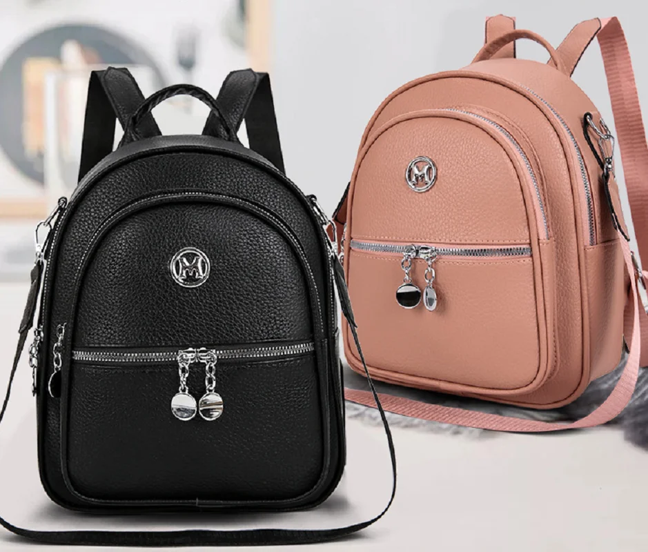 

2026 New Fashion Korean High Quality Leather Travel Backpacks Women's Shoulder Bags Totes Large Capacity Crossbody Bag