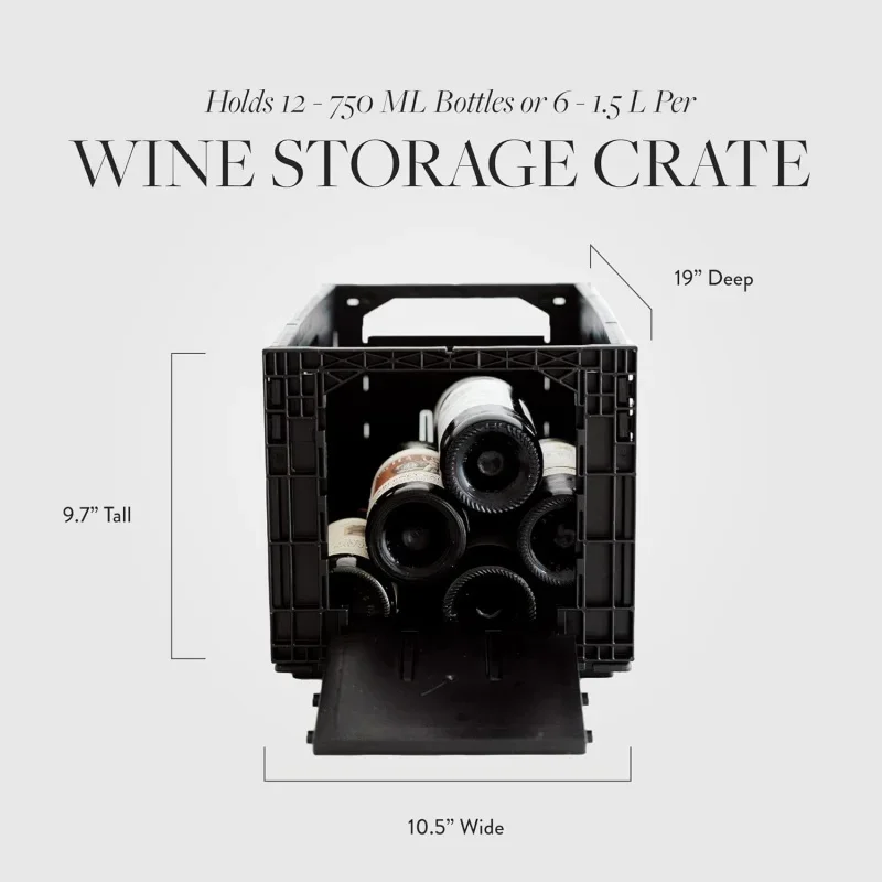 Flexible Wine Storage System Wine Collectors | Front and Rear Access Door | Stackable Storage Solution | 3 Separate Weinbox