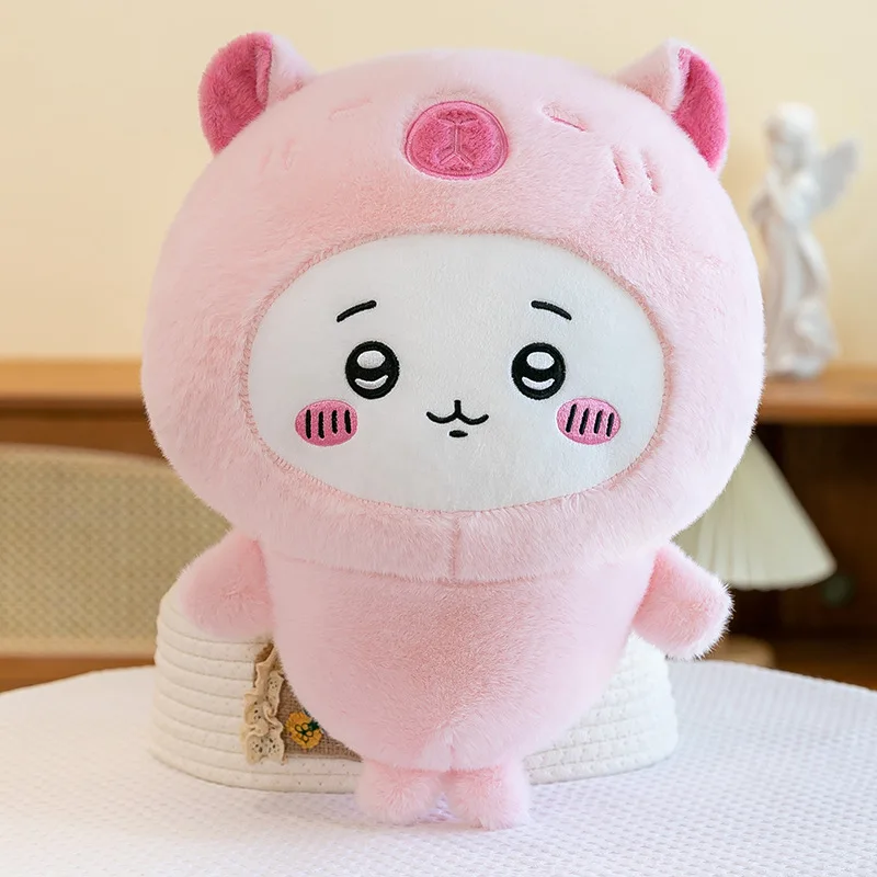 1pc 25cm/9.84in Cartoon transforms into capybara Ussage doll cute Giy Hachi plush doll machine doll gift