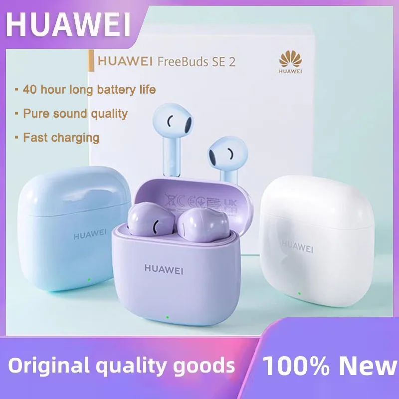 Original Huawei FreeBuds SE 2 Earphones Bluetooth 5.3 Wireless Sports Headphone IP54 Waterproof Touch Control Earbuds With Mic