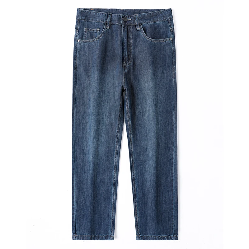 الربيع والصيف الرجال الجينز رقيقة المألوف جودة عالية مريحة كول الجينز اقتصاص السراويل العلامة التجارية الرجال السراويل عارضة #6