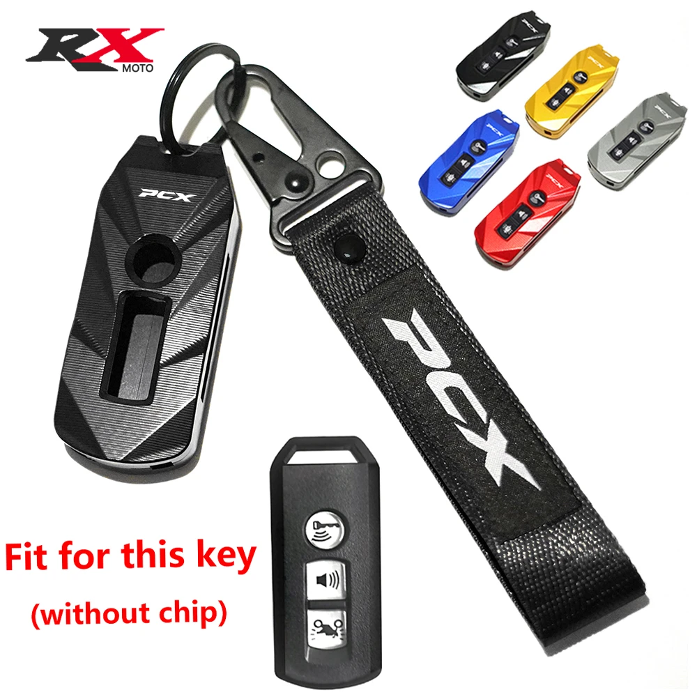 

Motorcycle High Quality Accessories CNC Aluminum Key Case Cover Shell Keychain For Honda PCX150 PCX125 pcx 125 150 2021 2022