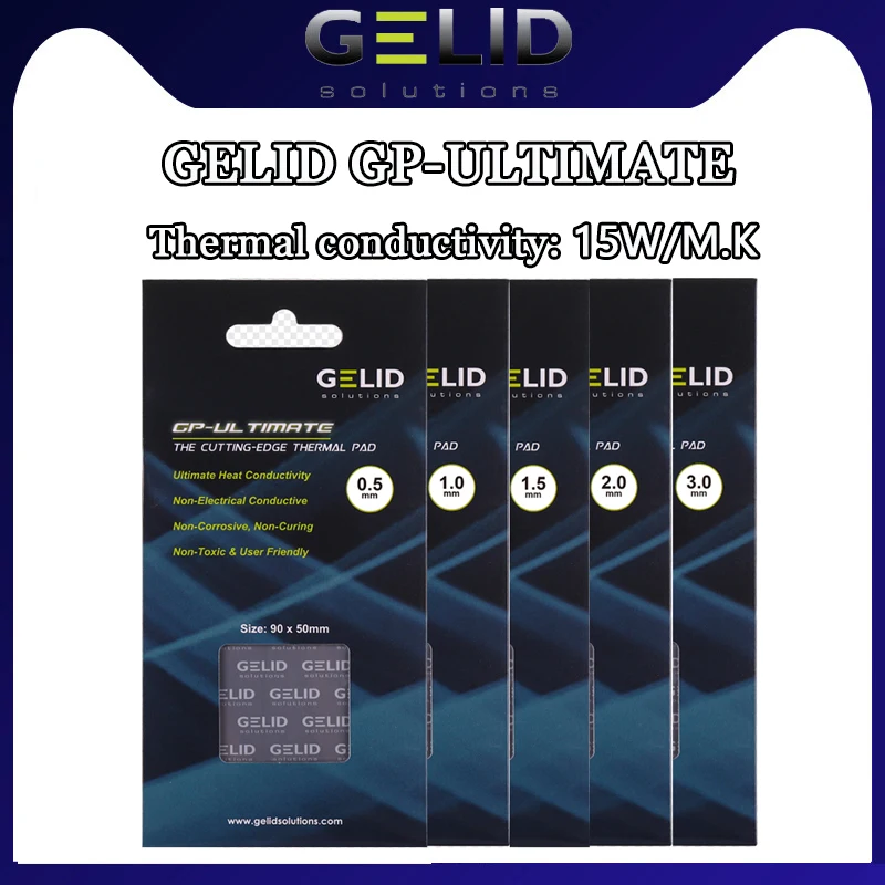 

GELID GP-ULTIMATE Multi-size high-performance thermal pad CPU/GPU Graphics Card thermal pad Motherboard thermal pad