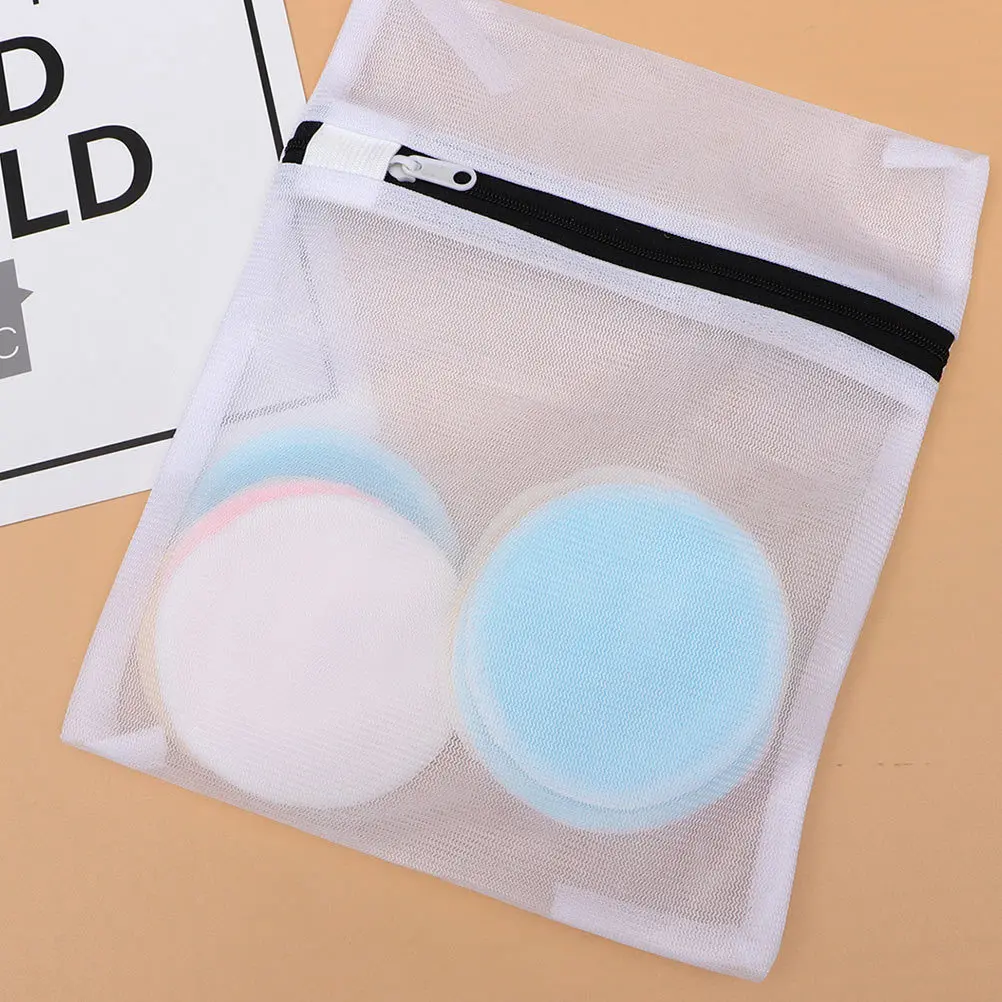 10 stuks make-up remover pads herbruikbare bamboevezel zachte dubbellaags gezichtsreinigingspads duurzaam voor dagelijkse make-up verwijderen reizen