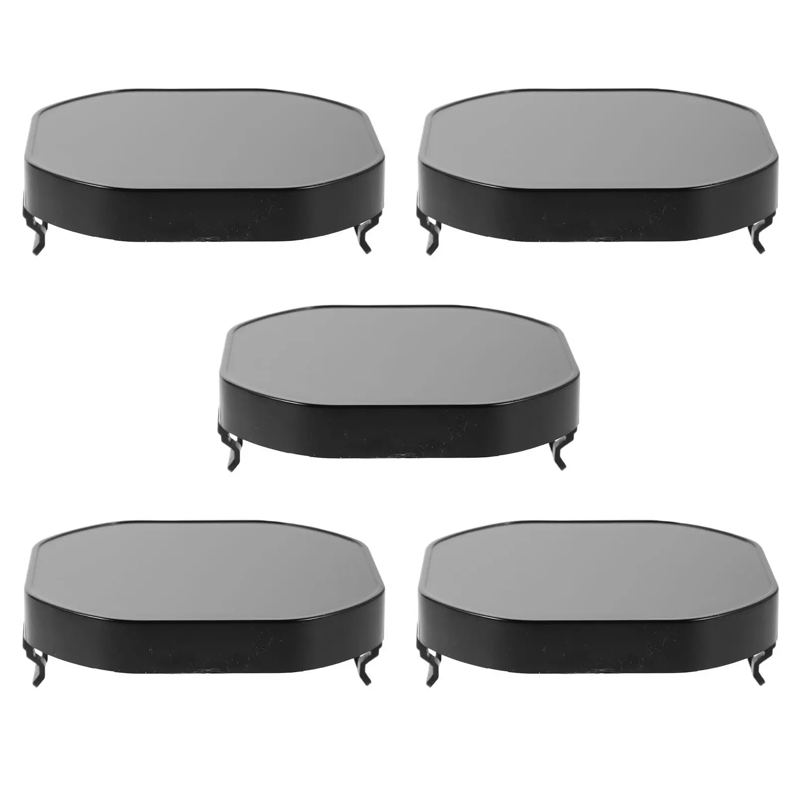 5Pcs 3x3 Inch Cube Lights Protective Black Square Covers Offroad Pod Light Bar Lens Caps Automotive Spotlight Truck Suv Atv Lamp