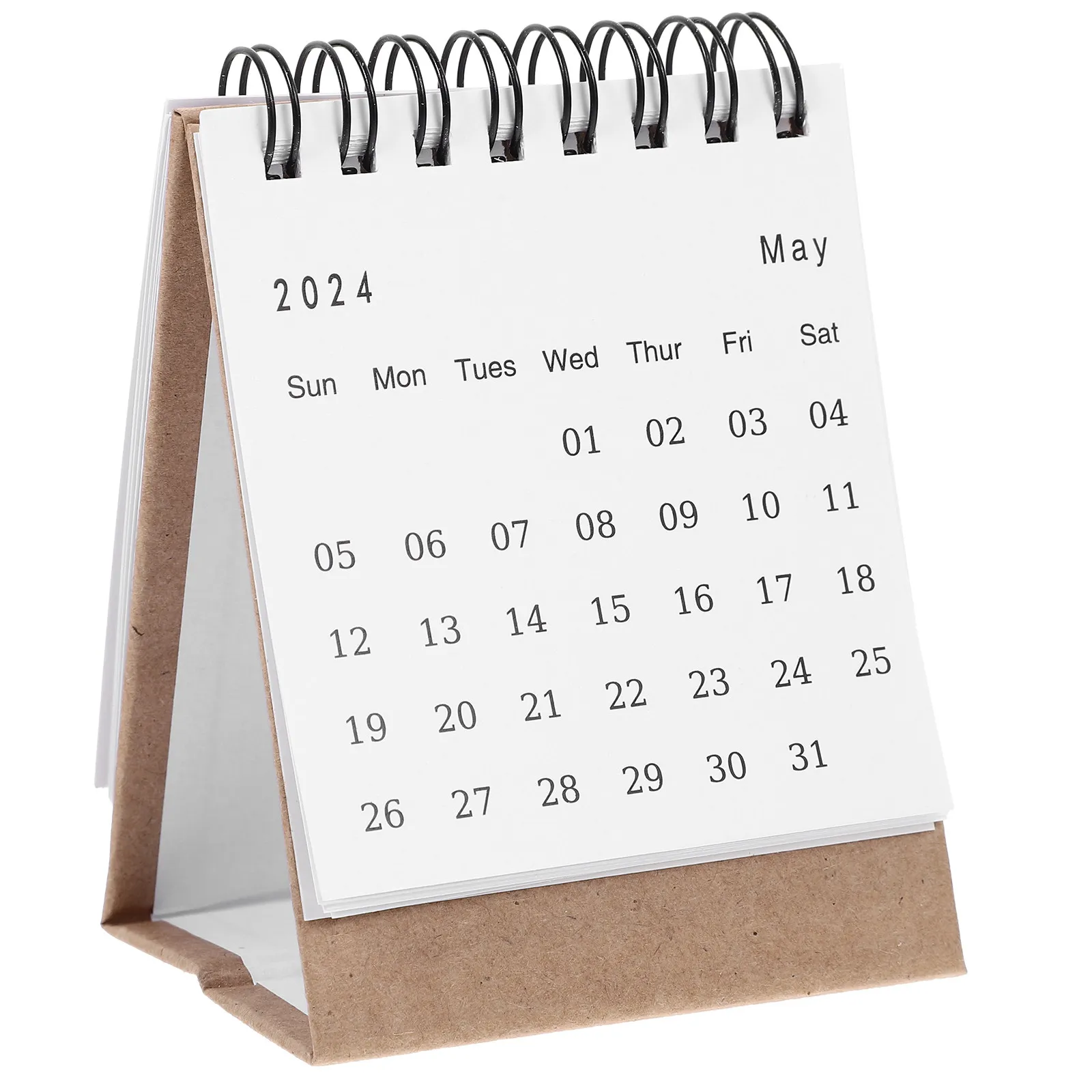 

Standing Desk Calendar 2024-2025 Mini Flip Calendar for Table Desktop Modern Stylish Daily Use Monthly Planner Office Home
