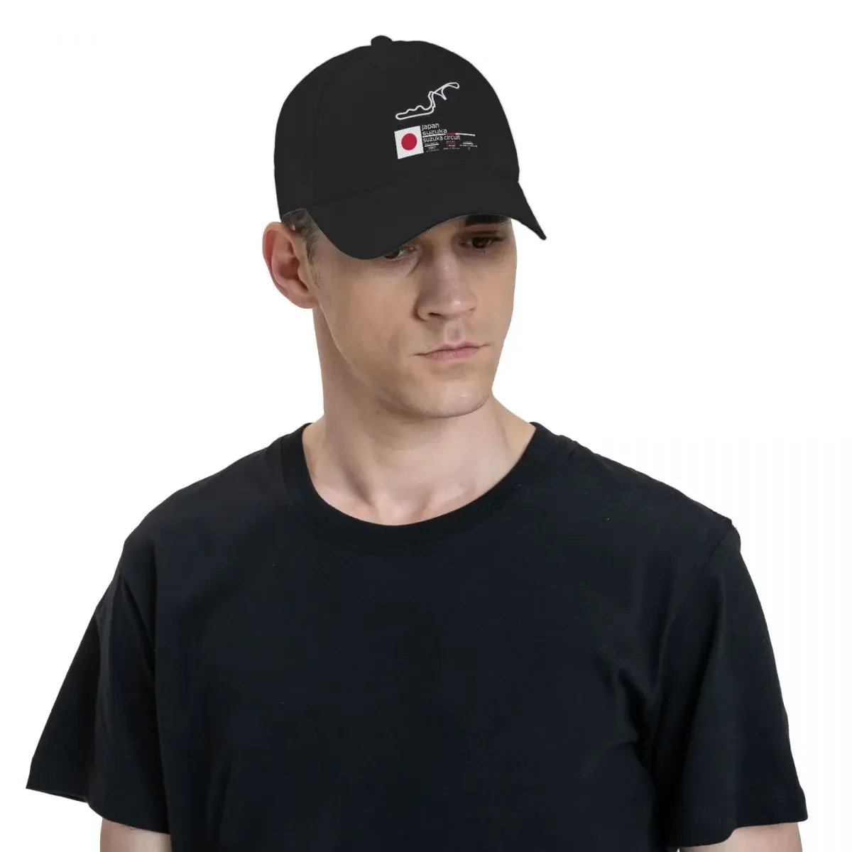 Suzuka Circuit F1 Records Baseball Cap Beach Outing Big Size Hat Custom Cap black For Girls Men's image 4