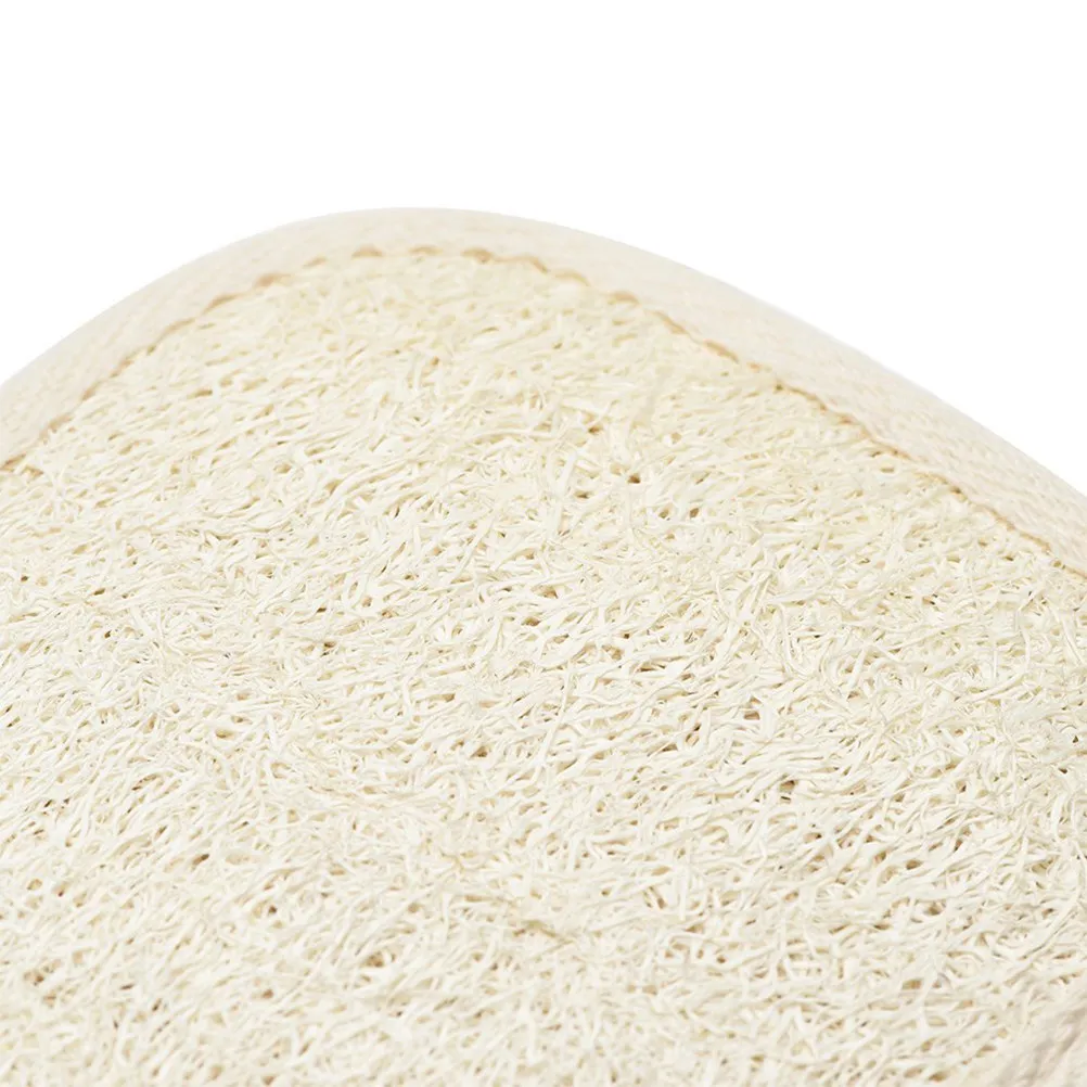 

Loofah Sponge Bath Exfoliator Soft Natural Shower Sponge Pad Elastic Strap for Body Scrubbing Gentle Circulation Promoting