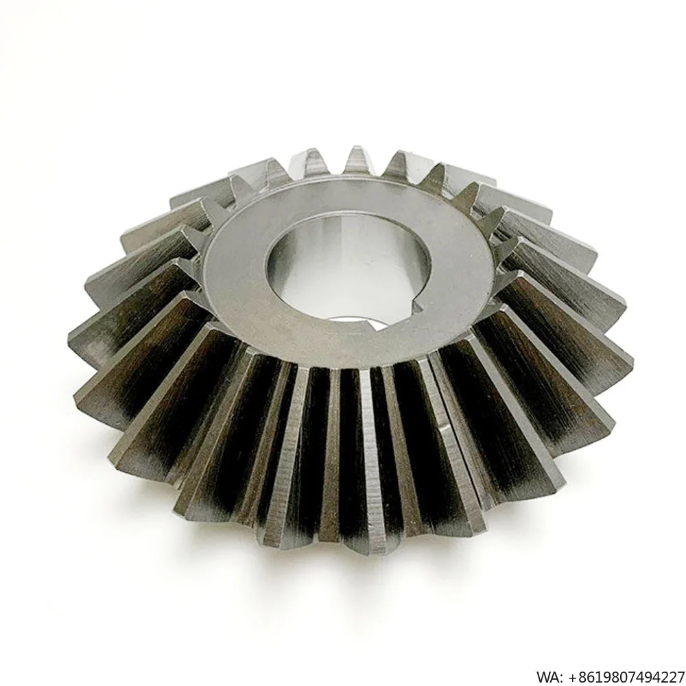 Custom Steel Bevel Gear with Bore and Keyway for Industrial Machinery