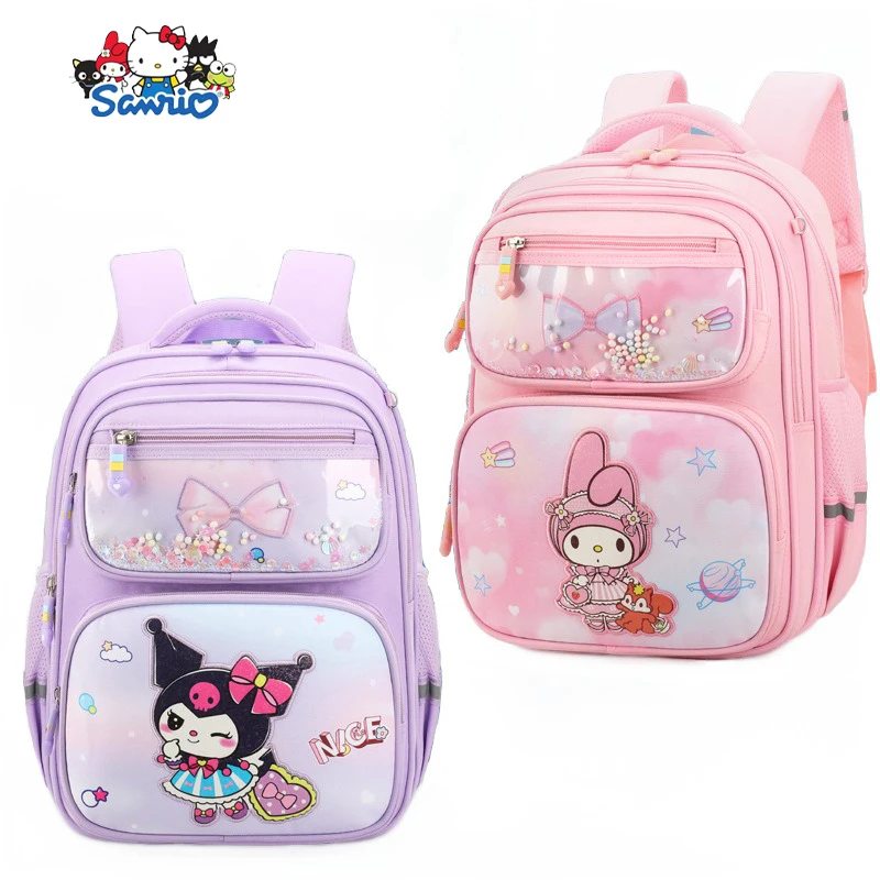 

Start of School Season Sanrio Children Schoolbag Kuromi My Melody Anime Kawaii Student Cute Cartoon Stationery Backpack Toys