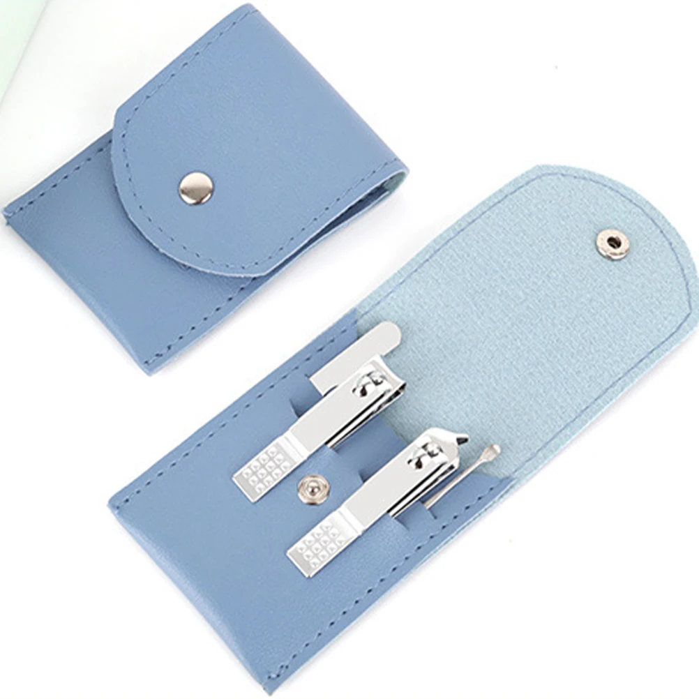 

3 set Nail Clippers Set Carbon Steel Manicure Kit Portable Travel Size Storage Case For Women Men Pedicure Nail Care Tools