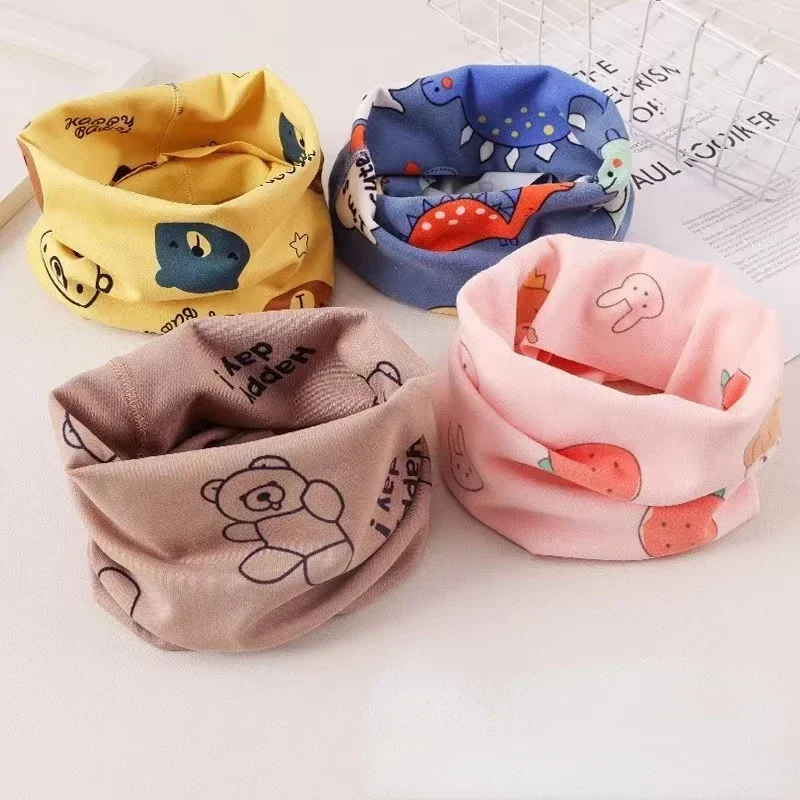 0-12years Winter Kids Scarf Cotton Children Warmer Neck Scarf Baby Neckerchief Cute Scarf Soft Neck Collar Children´s Scarves