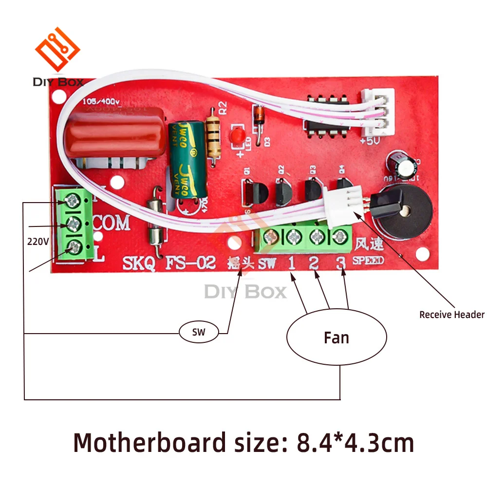 Universal Fan Remote Control Modification Board Circuit Board Control Motherboard