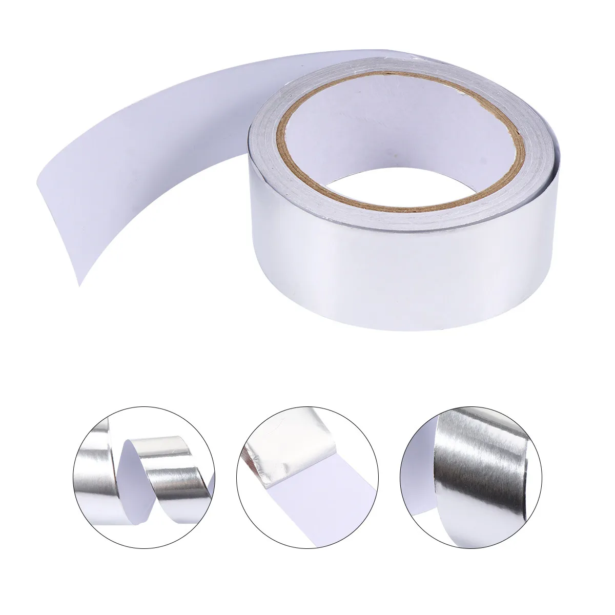 

2Pcs Aluminium Foil Tape Heat Resistant Sealing Tape for Air Conditioner Refrigerator Water Heater Temporary Repair