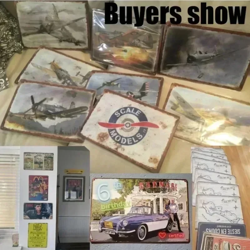 خمر مثير مضحك MonaLisa المعادن تسجيل معدن القصدير اللوحة المعدنية خمر ل حانة بار تسجيل رجل كهف لوحات الحديد ديكور المنزل #6