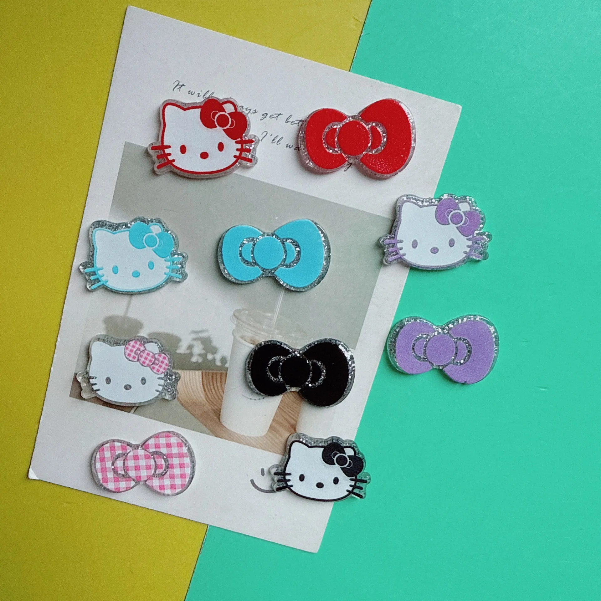 5pcs Sweet fine glitter plaid  - Phone Cases Websites ulasan dan harga