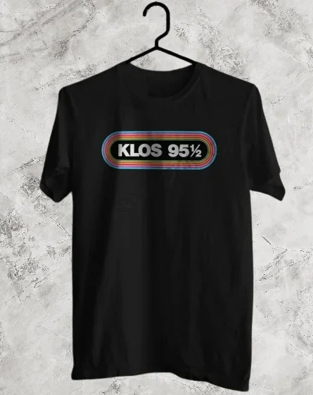 NEW KLOS 955 LOGO FAMOUS FM RADIO ROCK STATION UNISEX T-SHIRT FUNNY TEE USA