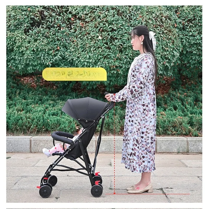 

Handcart baby super lightweight, ultra small, can sit, carry, fold, simple shock absorption