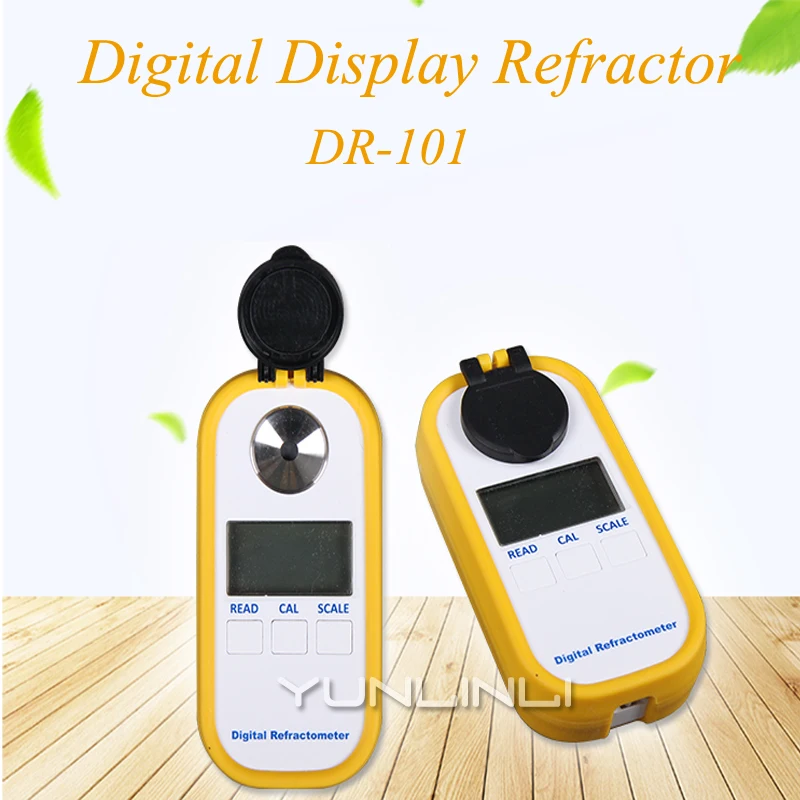 Digital Display Sugar Meter Electronic Portable Sugar Fruit Drink Sweetness Concentration Measuring Instrument DR-101