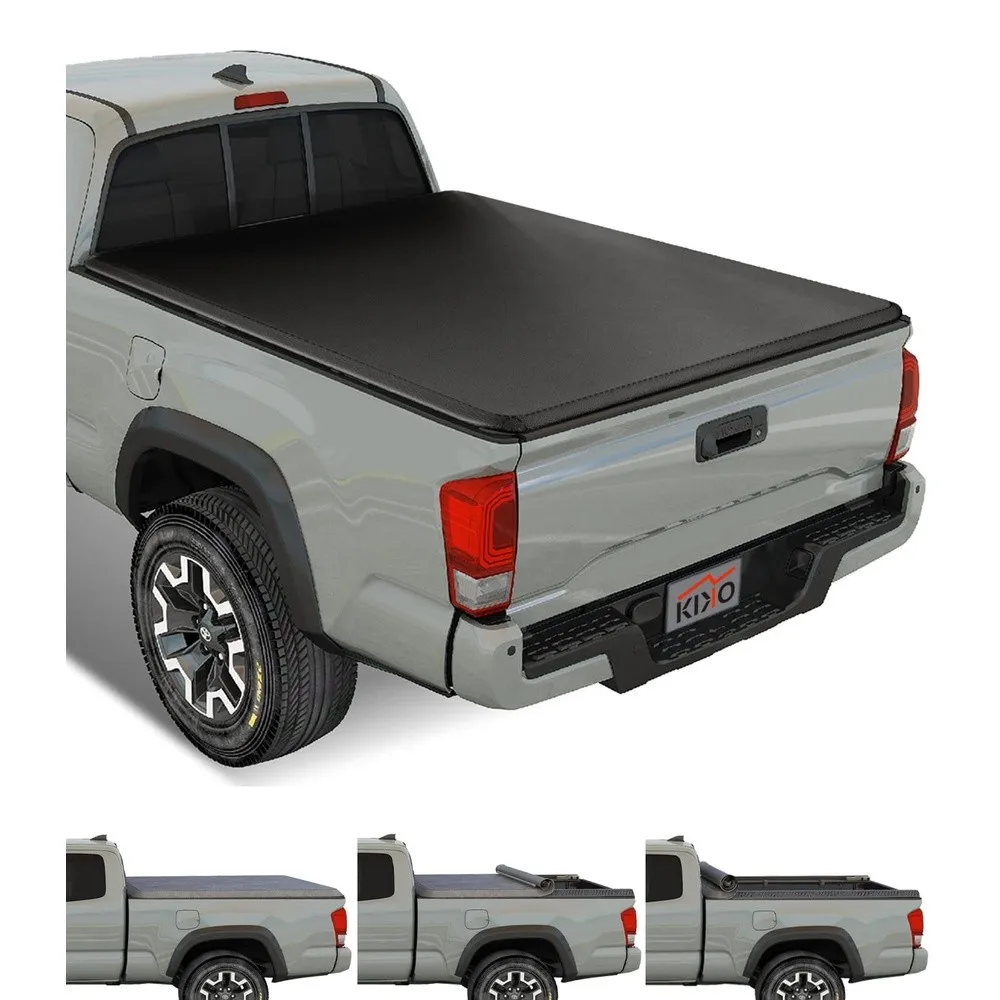 Vinyl Soft Roll Up Tonneau Cover Truck Bed for 2016 2026 Toyota Tacoma 5ft (60.5in) Bed with Track System