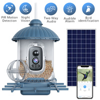 Smart Birds Feeder Camera 4MP 2K HD Solar Powered AI Motion BirdWatching Wireless WiFi Camera Wildlife Monitor Waterproof