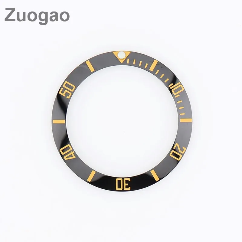 40mm Green Luminous Ceramic Bezel Insert GMT Diving Style for Seiko 40mm Watch Case DIY Mod Custom Replacement Parts