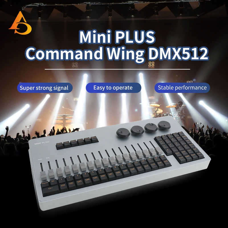 

MINI PLUS MA Console Command + Fader wing Combination DMX512 DJ Stage Effect Lighting For DJ Disco Party Moving Head