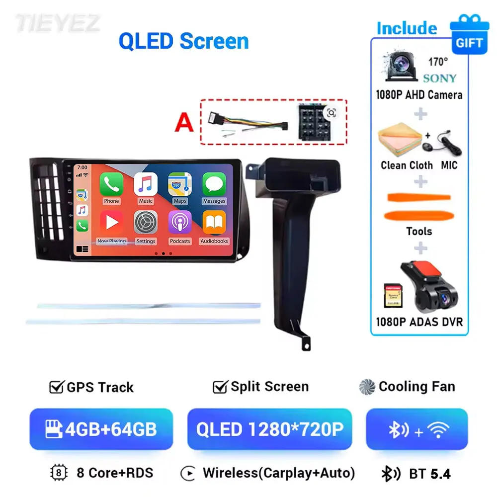 Android 15 voor VW Volkswagen Golf 3 1992-1993 2K Carplay autoradio multimediaspeler navigatie stereo GPS 4G WIFI BT DSP