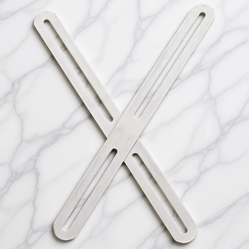 

2pcs Stainless Steel Adjustable Flat Mending Plate Slotted Hole Repair Bracket Slideable Metal Connector Thickened Bed Table