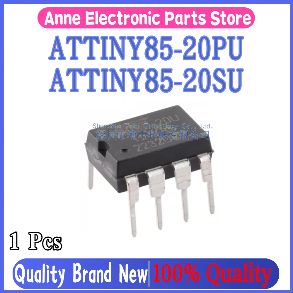 (1piece)100% New ATTINY85-20PU ATTINY85 20PU TINY85-20U TINY85 DIP-8 ATTINY85-20SU ATTINY85 20SU TINY85-20SU TINY85 20SU sop-8