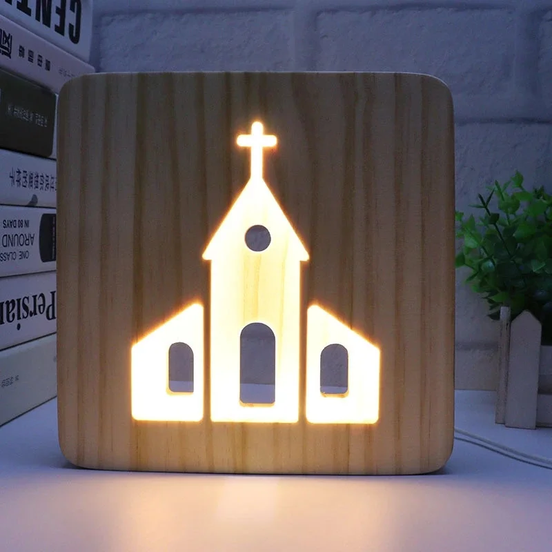 3d木製ledナイトランプ、中空彫刻文字と音符のテーブルライト、居心地の良い家のデスク用ギフト、木工職人によるカップルの誕生日プレゼント
