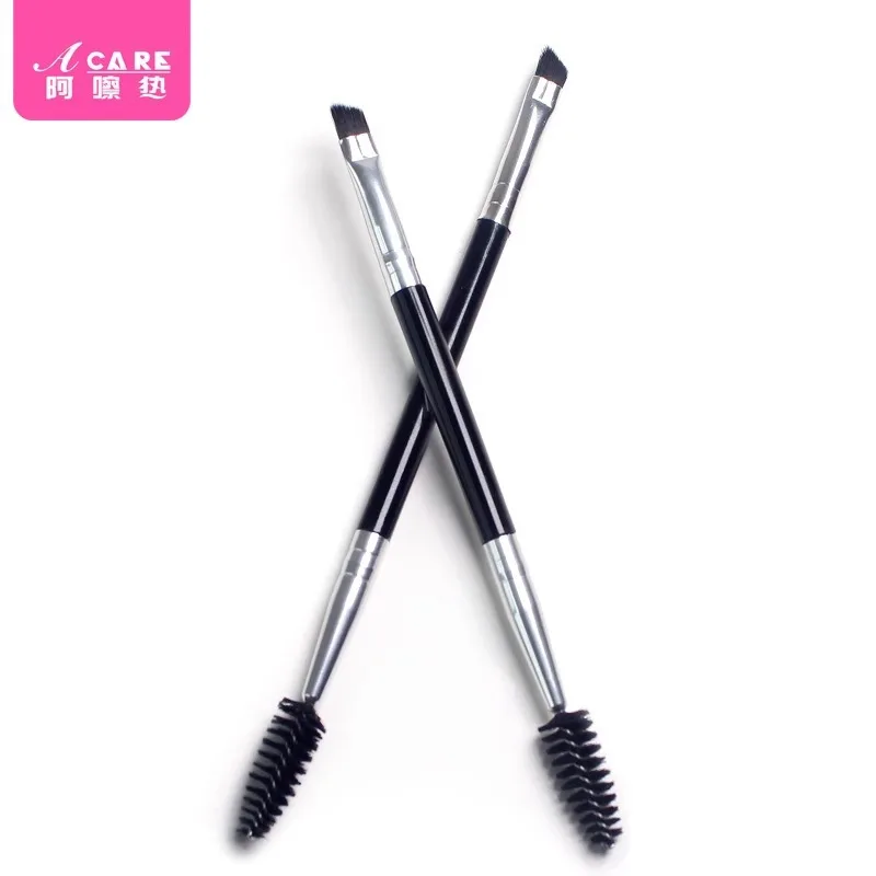 DX01/Eyebrow brush/double Head/A1PQ0-Bevel eyebrow powder brush curling spiral head eyelash curler dual-use eyebrow brus