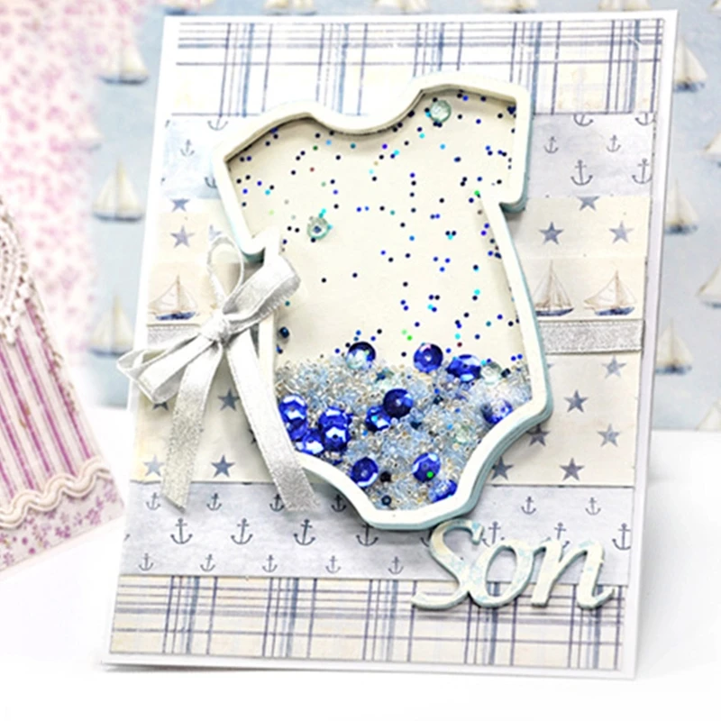 셰이커를위한 귀여운 아기 금속 절단 다이 스텐실 DIY Scrapbooking 엠보싱 도구 다이 컷 종이 카드 앨범 금형 Dropship
