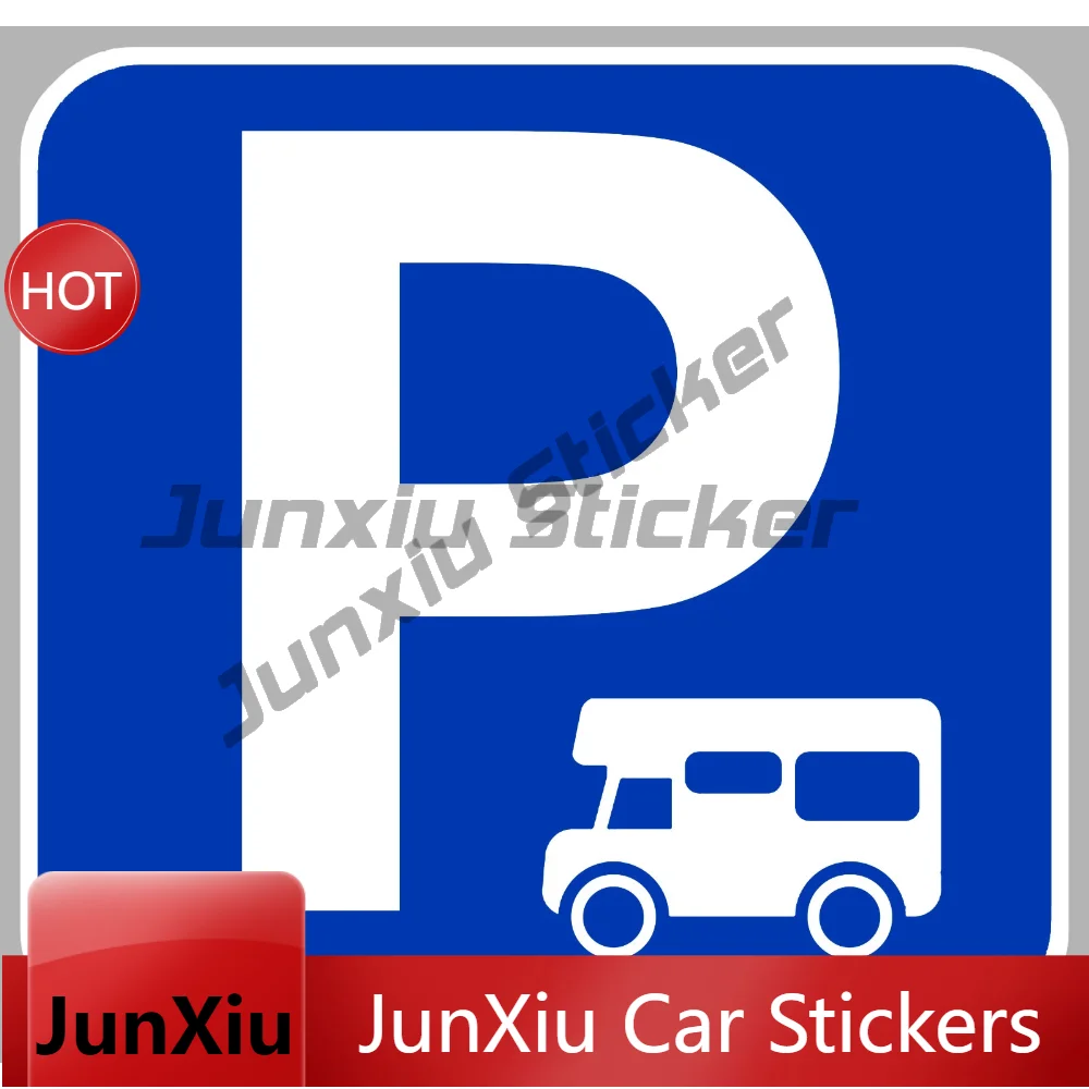 Unique Reflective Silver Vinyl Decal Parking Camper Van Camping For Outdoor Toolbox Waterproof Sticker