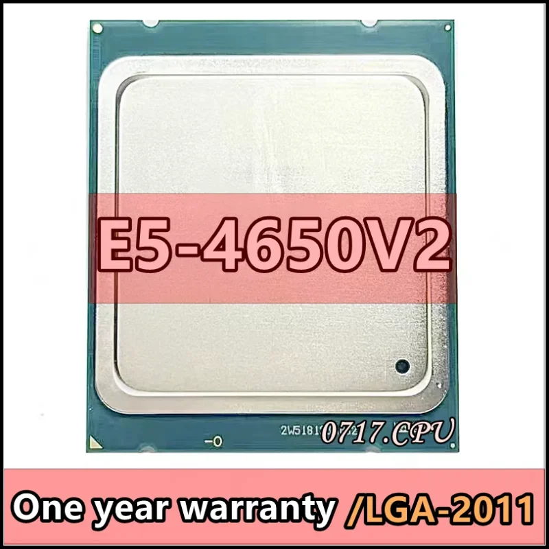 E5-4650V2 E5 4650V2 SR1AG 2.4GHZ 10-Core 25MB SmartCache E5 4650 V2 E5 4650V2 FCLGA2011 95W