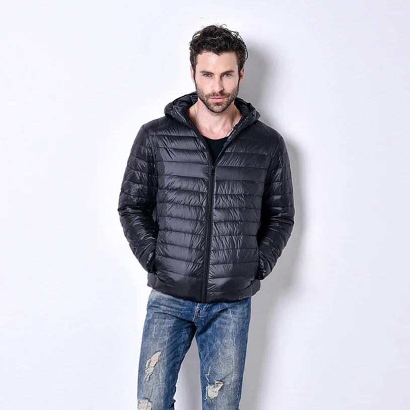 Lightweight Padded Jackets Men New In Jackets Hooded Winter Outer Clearance Harajuku Warm Clothes For Men