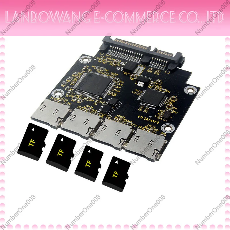DIY Micro SD to SATA Adapter, 2.5 Inch TF Card to SSD Converter Board for Homemade Solid State Drive