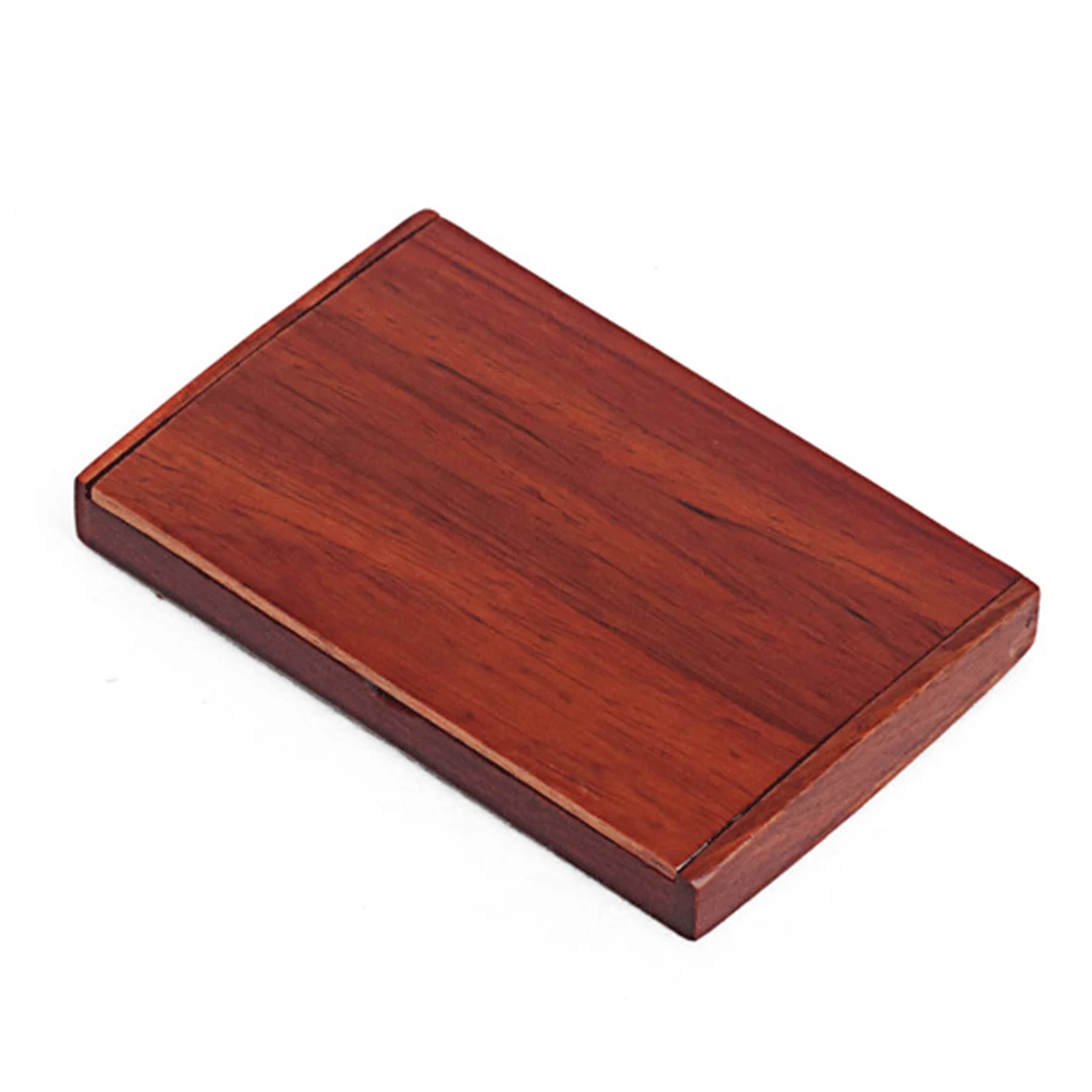 

Wood Business Card Holder Design Note Memo Photo Storage Organizer Desk Drawer Gifts Teacher Student Family