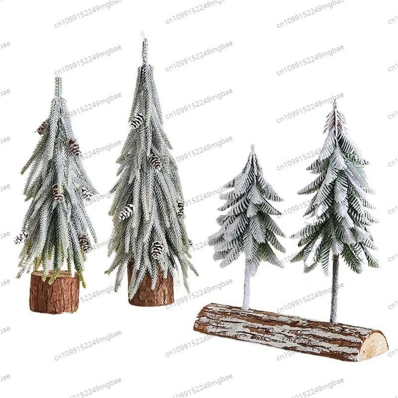 Christmas fall on the table Christmas tree mini small home shopping mall holiday decoration small ornaments view 4