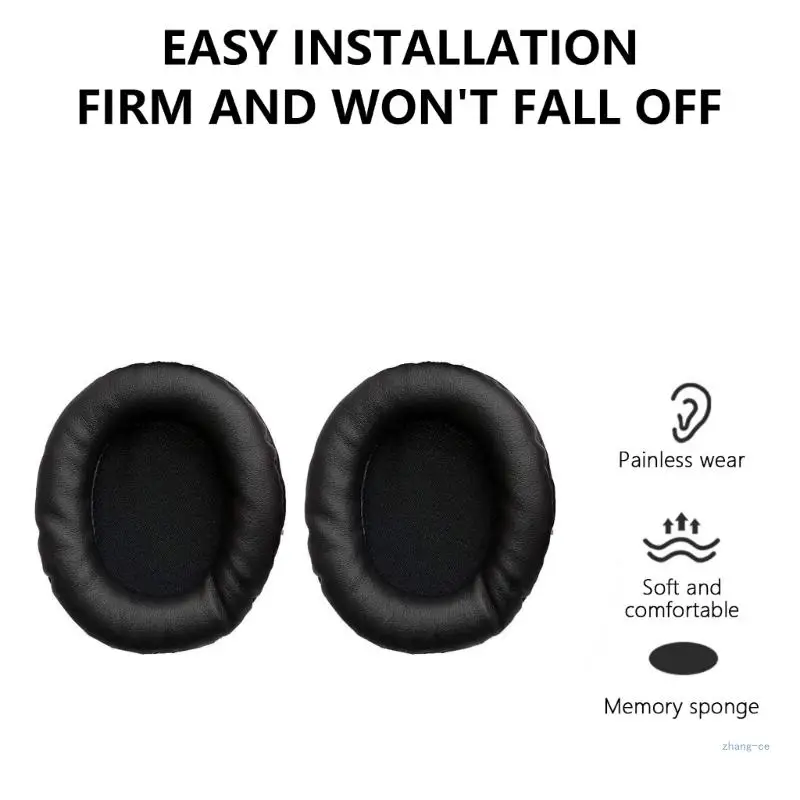 M5TD 1 Pair Earpads Headphones Ear Pad Earphone Cover Improved Comfort for ATH-SR30BT Replacement Spare Part