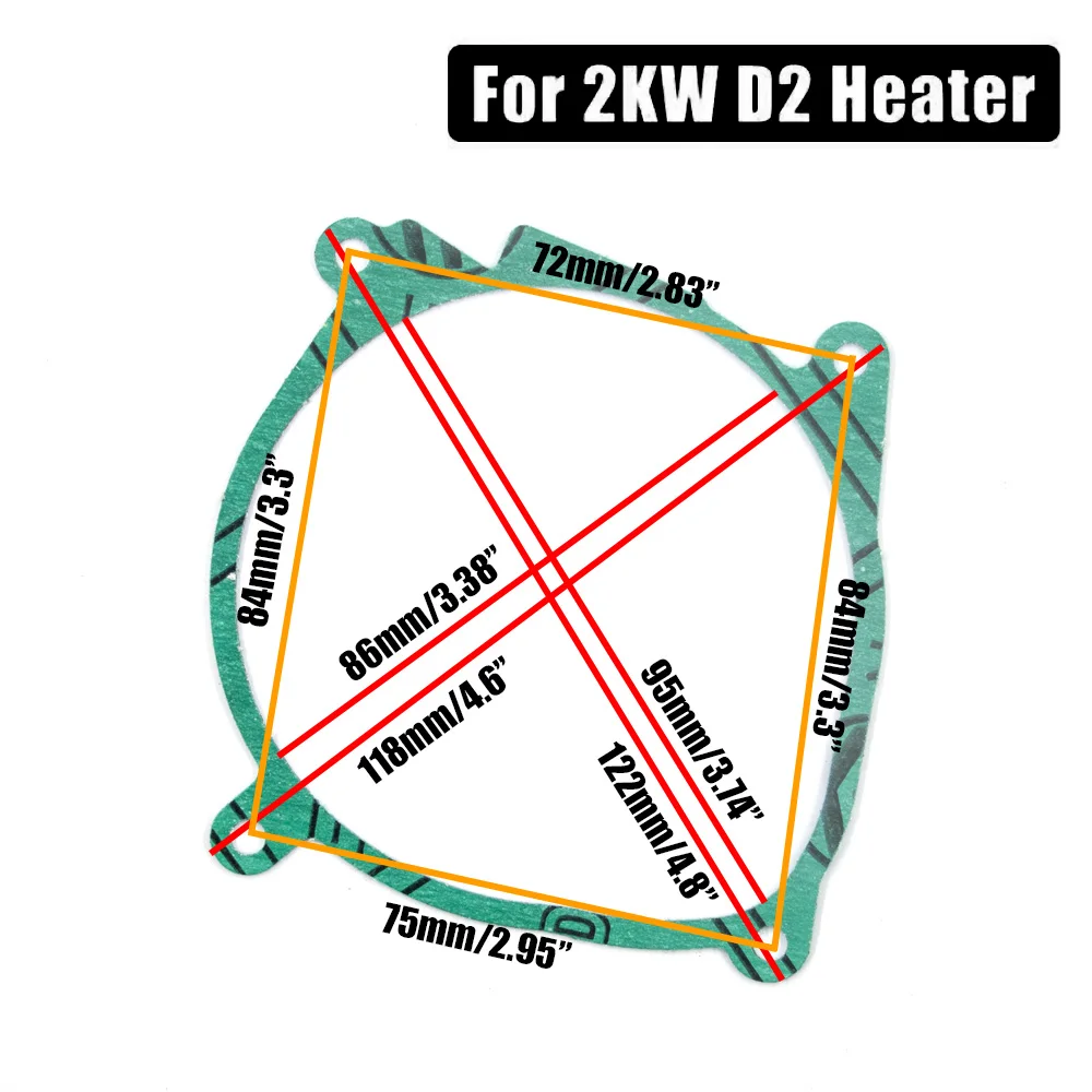 10 stks/pak 2KW 5KW Diesel Standkachel Brander Verbrandingskamer Pakking Fit Eberspacher Airtronic D2/D4 D4S