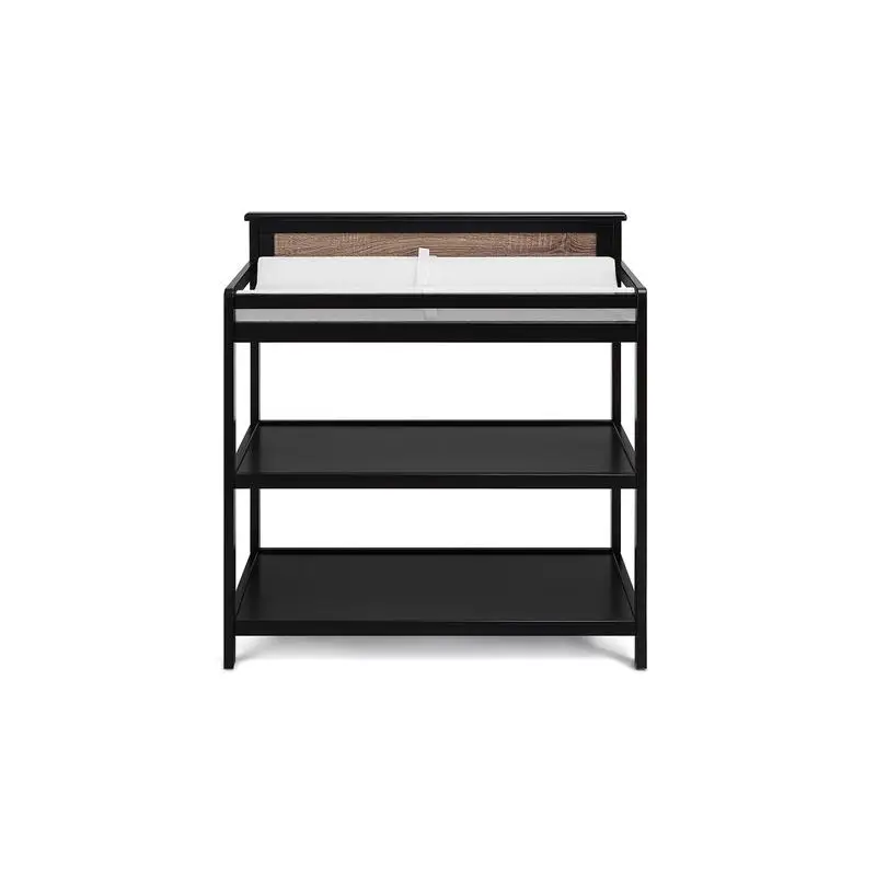 Commode Zwart Vintage Walnoot Afwerking