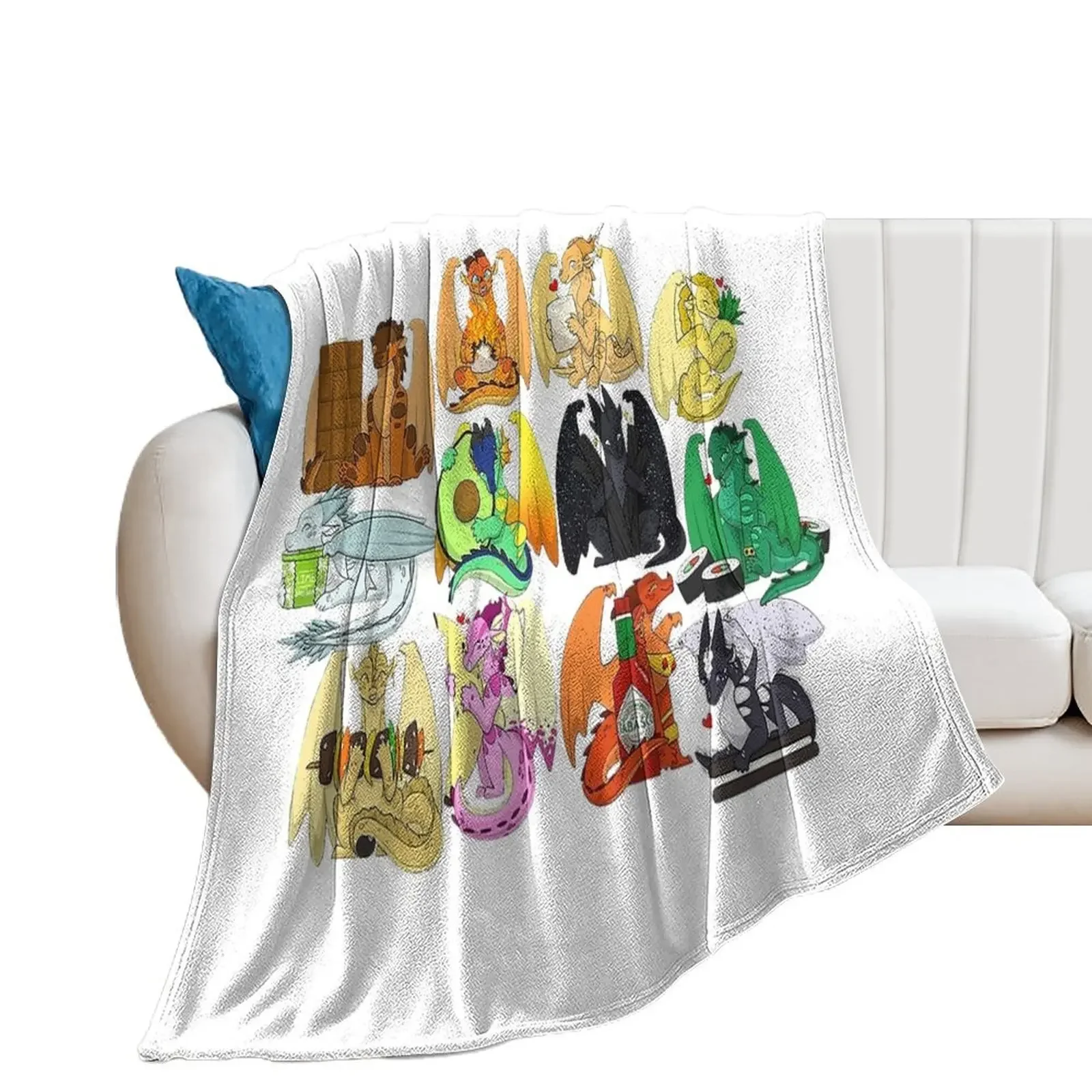 

Wings Of Fire All Character Throw Blanket Decorative Throw blankets ands Thins Blankets