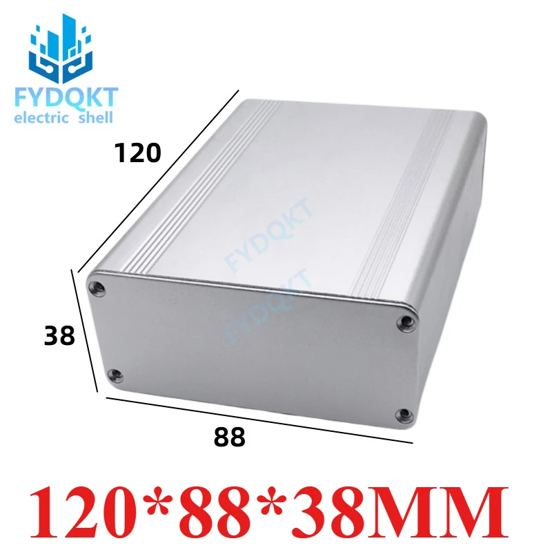 Aluminum profile aluminum alloy box split battery circuit board shell 120x88x38mm